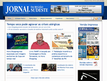 Tablet Screenshot of jornaldaregiaosudeste.com.br